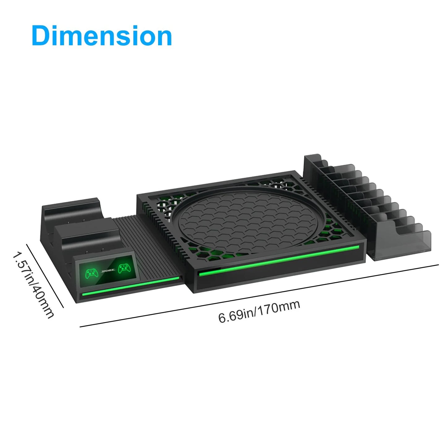 Dual Controller Charging Dock Station with for Xbox Series X|S