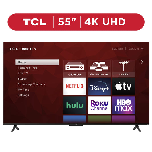 55” Class S4 (55S451) 4K UHD HDR Smart TV with Roku TV